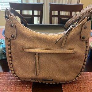 Jessica Simpson faux leather light brown purse